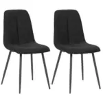 Möbelix Stuhl Lago Schwarz Gepolstert 2er-Set