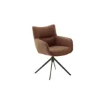 Möbelix Armlehnstuhl Limone 2 Leder Rostbraun 360° drehbar