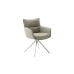 Möbelix Armlehnstuhl Limone 2 Leder Creme 360° drehbar