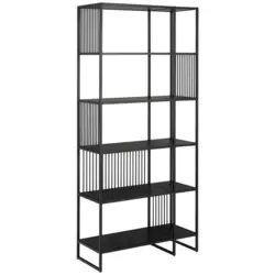 Regal Strington Schwarz Mdf B: 85 cm