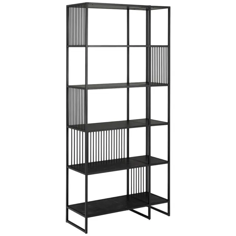 Regal Strington Schwarz Mdf B: 85 cm