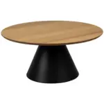 Möbelix Couchtisch Soli Naturfarben/Schwarz D: 85 cm