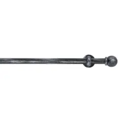 Vorhangstange Schwarz/Silberfarben, 210 cm