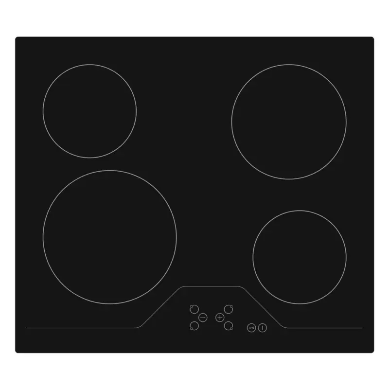 Einbau-Cerankochfeld Schwarz, B: 59 cm