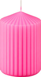 Profissimo Stumpenkerze Rille 100/70 neon pink