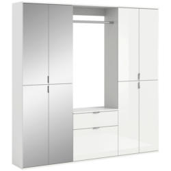 Garderobe Projekt X 3-teilig Weiß B: 183 Cm