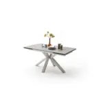 Möbelix Ausziehtisch Nagano 160 Az 160-240x76x90 cm Hellgrau