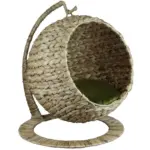 Möbelix Katzen-Hängesessel Naturfarben/Olivgrün L: 40 cm