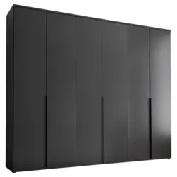 Drehtürenschrank 270 cm Kevo Graphitfarben