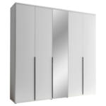 Möbelix Drehtürenschrank 225 Cm Kevo Weiß/spiegelglas