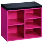 M&ouml;belix Schuhregal 4 Ablagen 5 Paar Gr&uuml;n H: 48 Cm