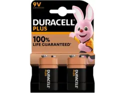 Duracell 9V Plus Batterie, 2er Pack