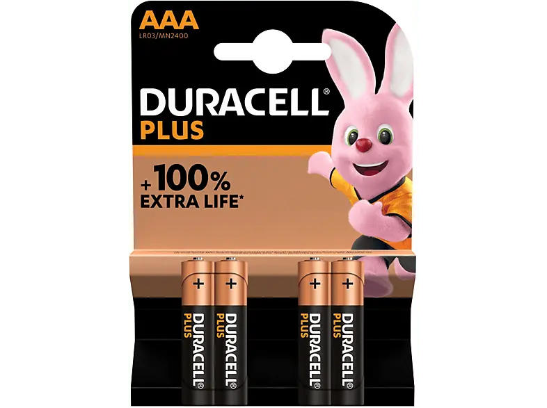 Duracell AAA Plus Batterie, 4er Pack