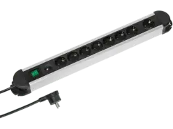 Vivanco 37661 professional 7+1-fach Steckdosenleiste mit Schalter, 2m