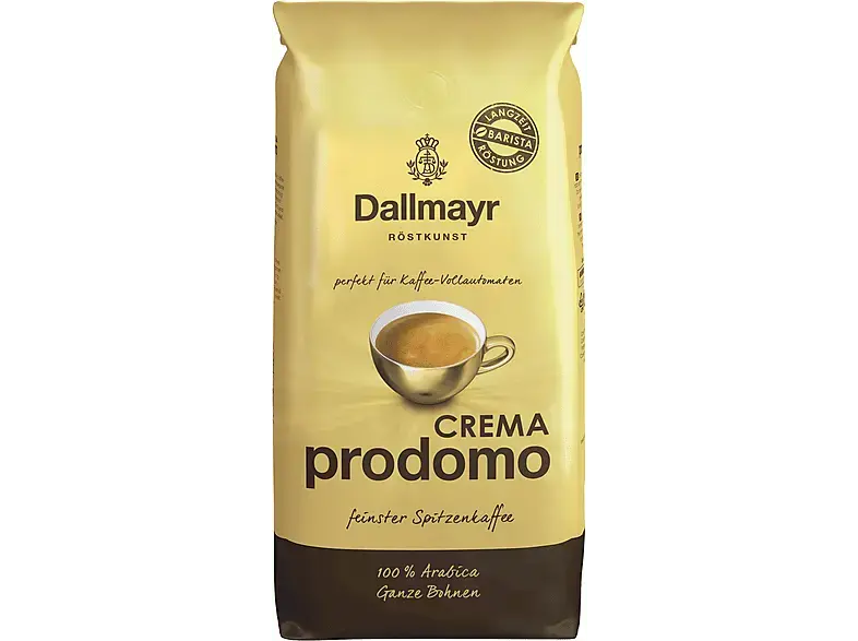 Dallmayr Crema Prodomo Kaffeebohnen, 1 kg, Kompatibles System: Kaffeevollautomaten