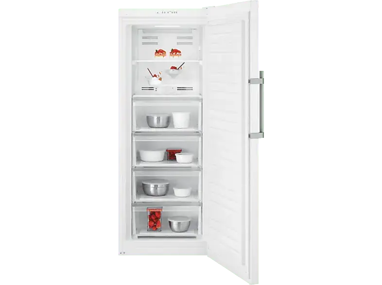 AEG AGB332E2NW Gefrierschrank (E, 226 l, 1550 mm hoch, No Frost (verminderte Eisbildung), Weiß) mit 5 Jahre Geräteschutz