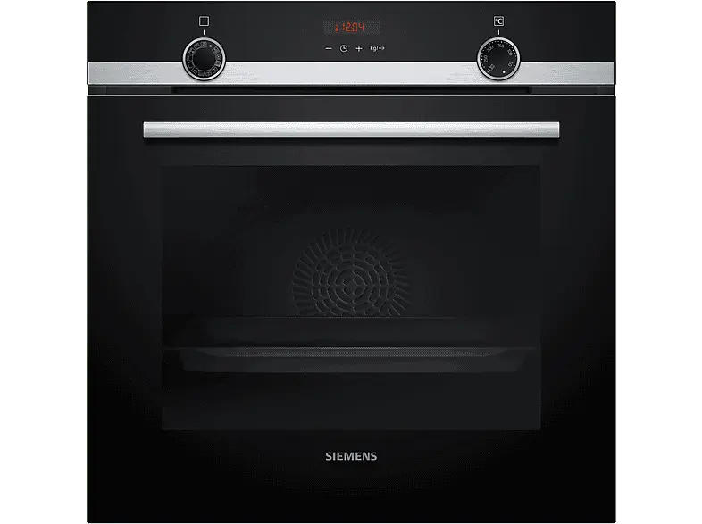 Siemens HQ574AER3 iQ300, Backofen (71 l, Schwarz, 594 mm breit, A+, mit Dampfgarfunktion) mit 5 Jahre Geräteschutz