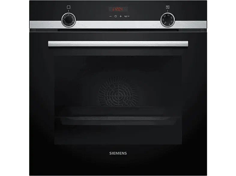 Siemens HQ574AER3 iQ300, Backofen (71 l, Schwarz, 594 mm breit, A+, mit Dampfgarfunktion) mit 5 Jahre Geräteschutz