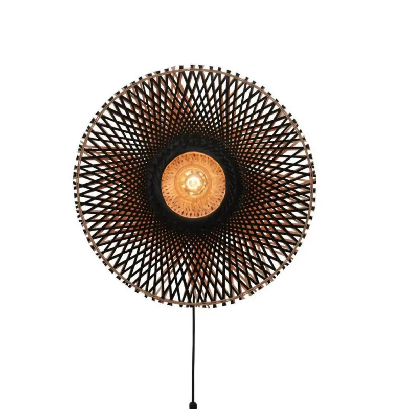Wandleuchte Kalimantan Schwarz B: 8 Cm