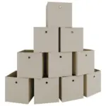 Möbelix Faltbox Boxas Naturfarben/Weiß B: 27 cm