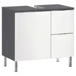 Möbelix Waschbeckenunterschrank Gw-Mauresa B 60cm Weiß/Graphit