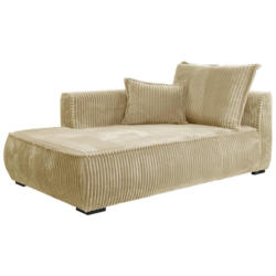 Recamiere Modena Links Beige, B: 208 cm