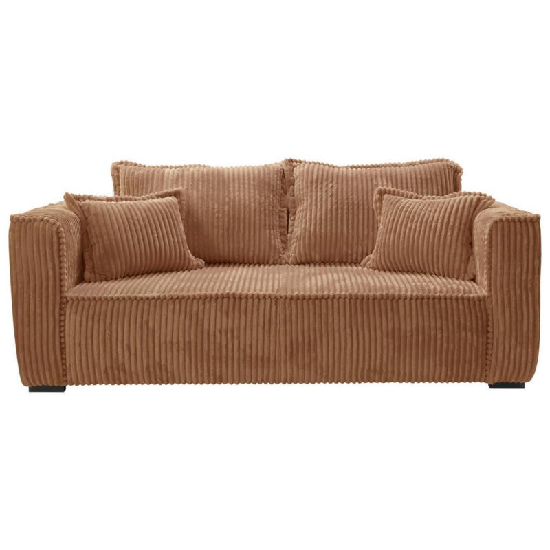 Sofa Modena inkl. Kissen Rostfarben, B: 223 cm