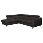 M&ouml;belix Ecksofa Aspen Lederlook Dunkelbraun 208x245 cm