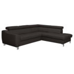 Möbelix Ecksofa Aspen Lederlook Dunkelbraun 245x208 cm