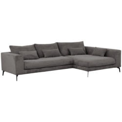 Ecksofa Berlin Cord Grau 313x172 cm