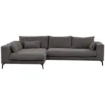 Möbelix Ecksofa Berlin Cord Grau 172x313 cm