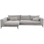 Möbelix Ecksofa Berlin Cord Hellgrau 172x313 cm