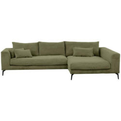 Ecksofa Berlin Cord Olivgrün 313x172 cm