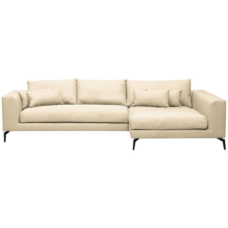 Ecksofa Berlin Webstoff Creme 313x172 cm