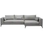 Möbelix Ecksofa Berlin Webstoff Grau 313x172 cm