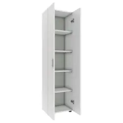 Aktenschrank Ulas 5 Holzwerkstoff Weiß B: 49 cm