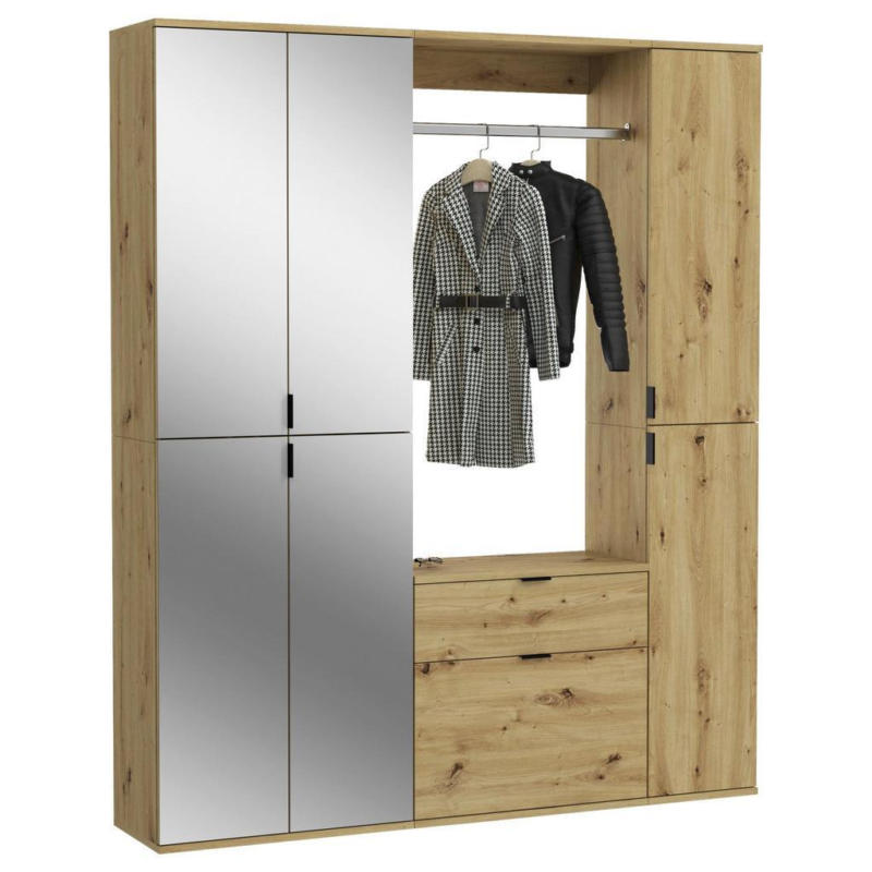 Garderobe Projekt X Eiche Artisan B: 152 Cm