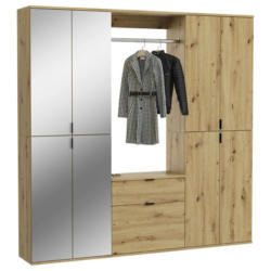 Garderobe Projekt X Eiche Artisan B: 183 Cm