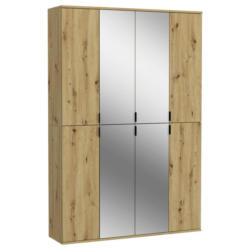 Garderobenschrank Projekt X Eiche Artisan B: 121 Cm