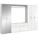 Möbelix Garderobe Projekt X 4-teilig Weiß B: 273 Cm
