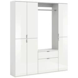 Garderobe Projekt X 3-teilig Weiß B: 152 Cm