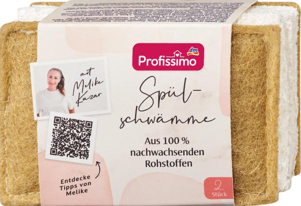 Profissimo Spülschwämme aus 100% nachwachsenden Rohstoffen