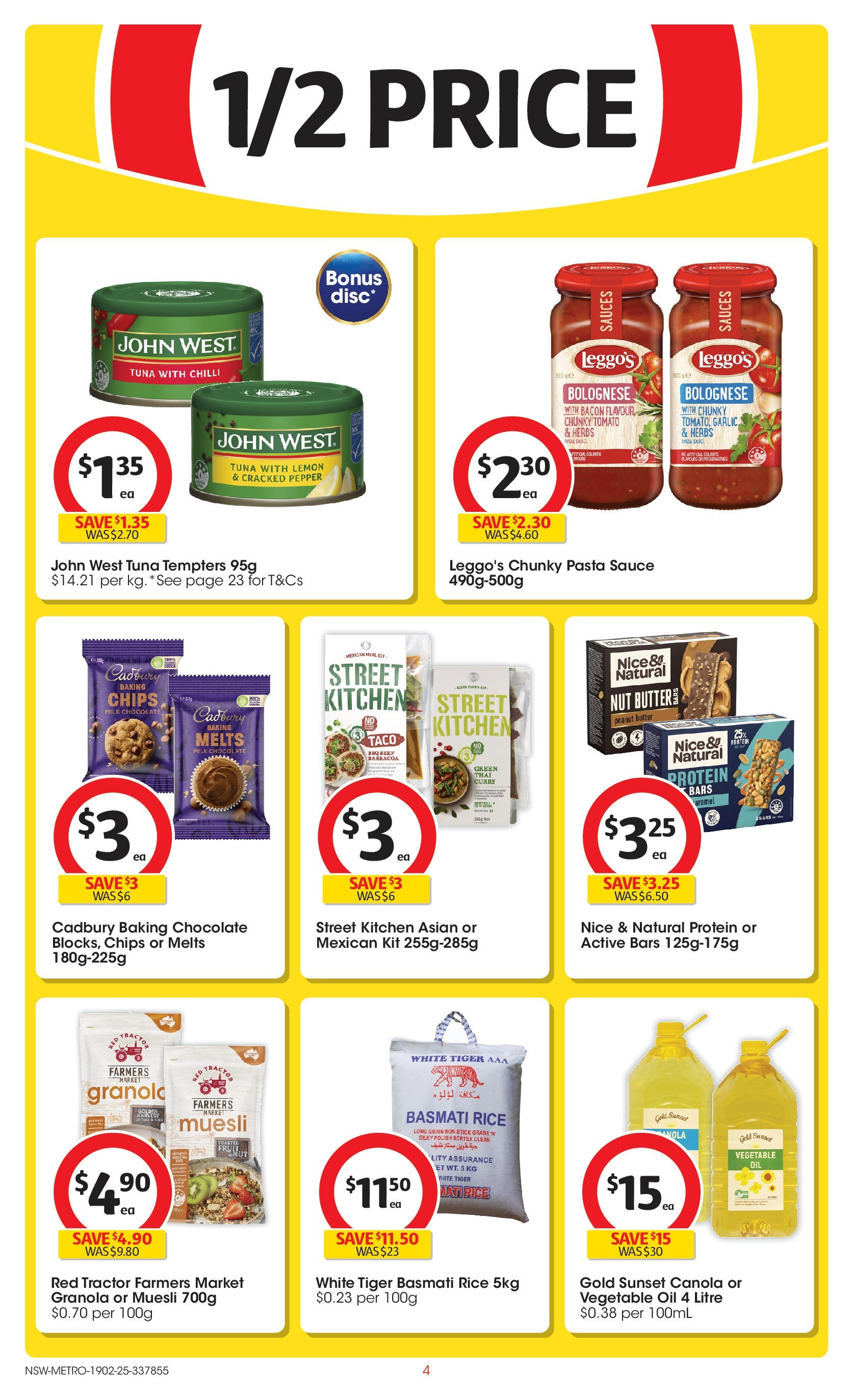 ﻿﻿Coles catalogue valid from 19/02/2025 > Online Australia | Page: 4 | Products: Bacon, Curry, Pasta, Pepper