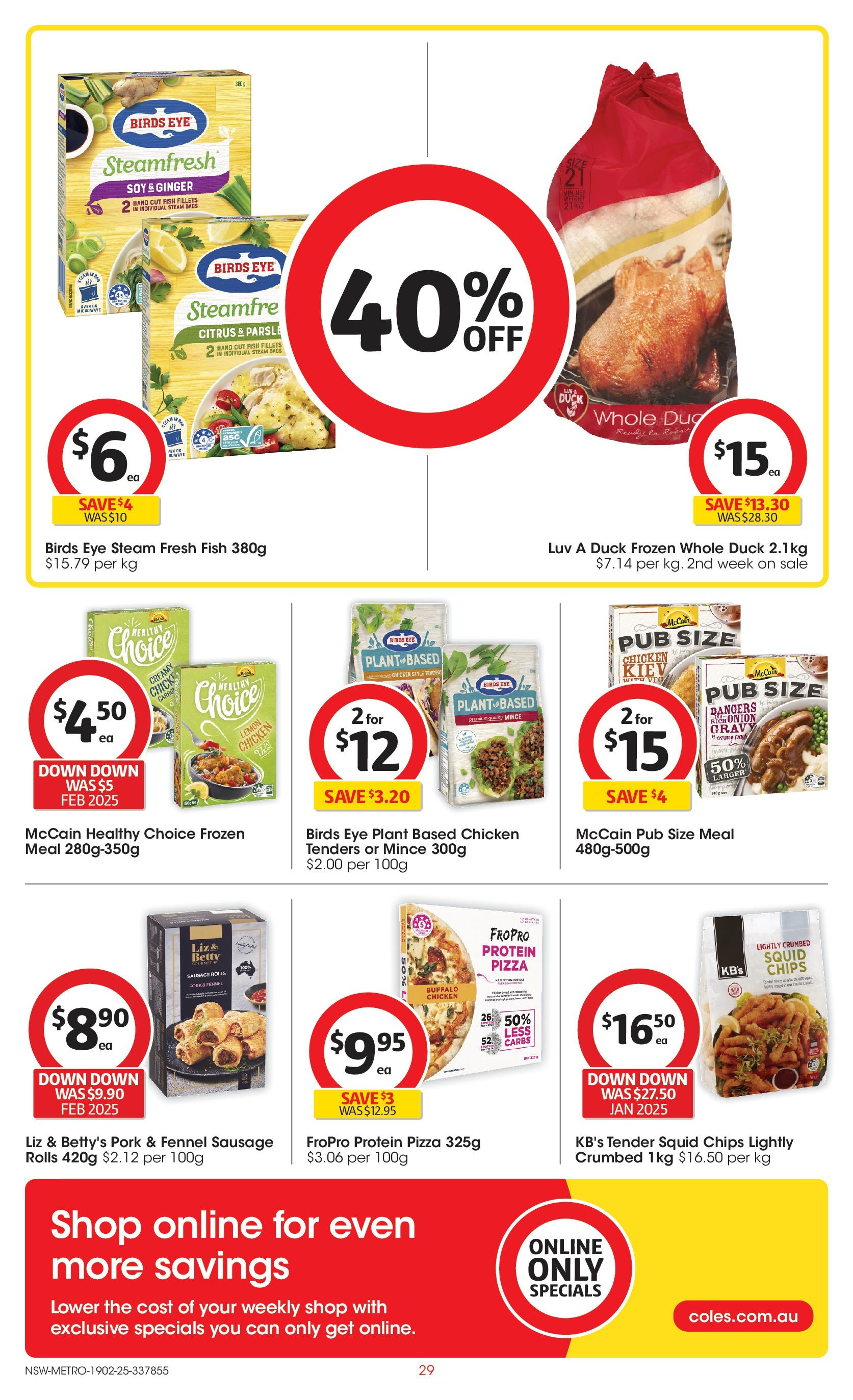 ﻿﻿Coles catalogue valid from 19/02/2025 > Online Australia | Page: 29 | Products: Ginger, Pizza, Chicken, Lemon