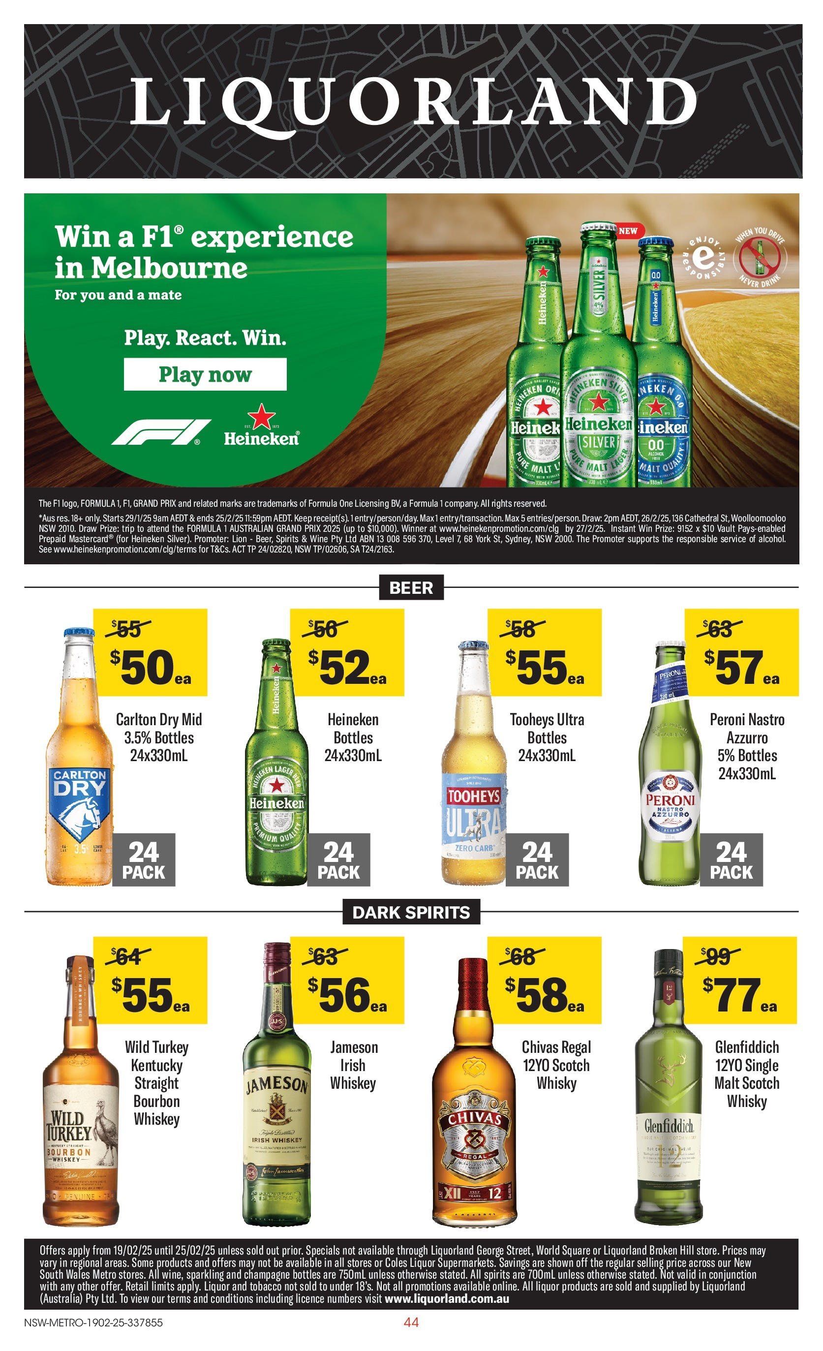 ﻿﻿Coles catalogue valid from 19/02/2025 > Online Australia | Page: 44 | Products: Wine, Bourbon, Whiskey, Scotch