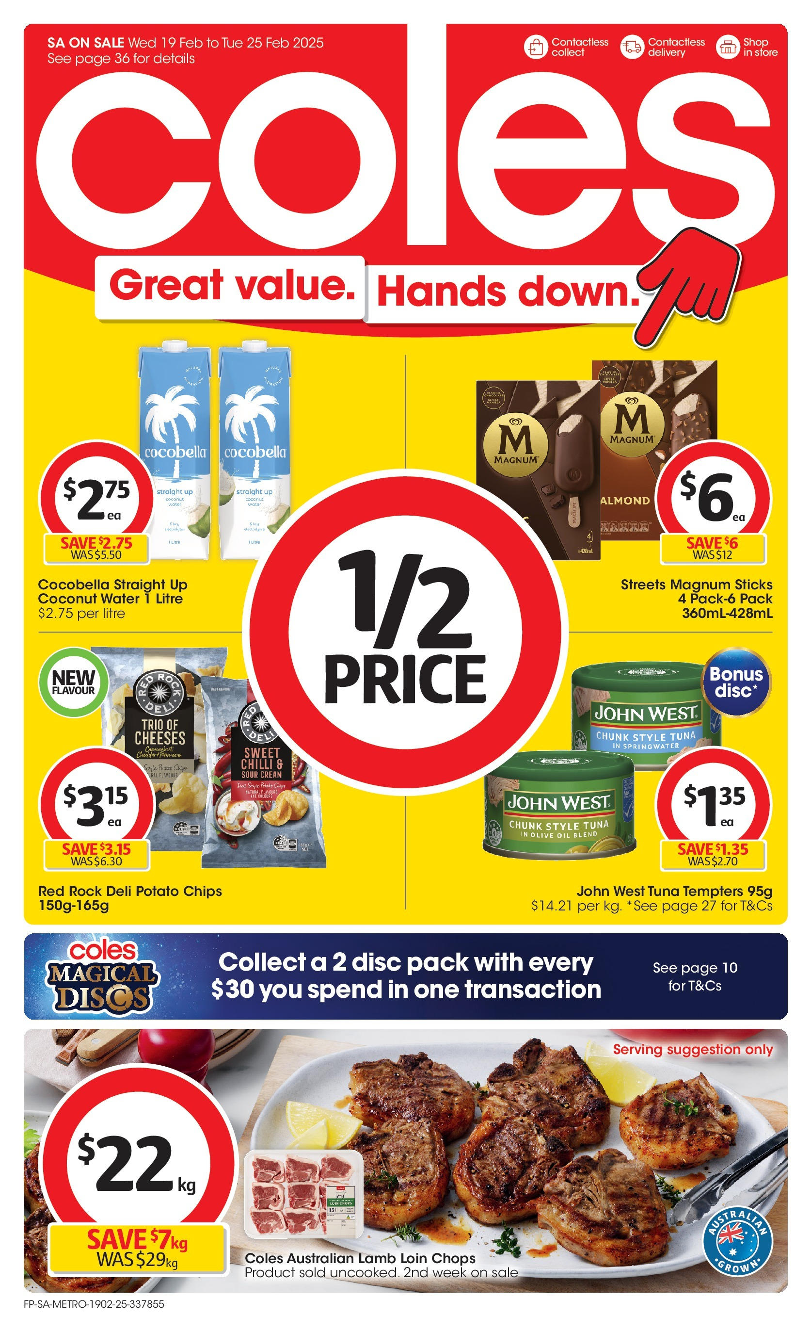 ﻿﻿Coles catalogue valid from 18/02/2025 > Online Australia | Page: 1 | Products: Oil, Olive oil, Cream, Chilli