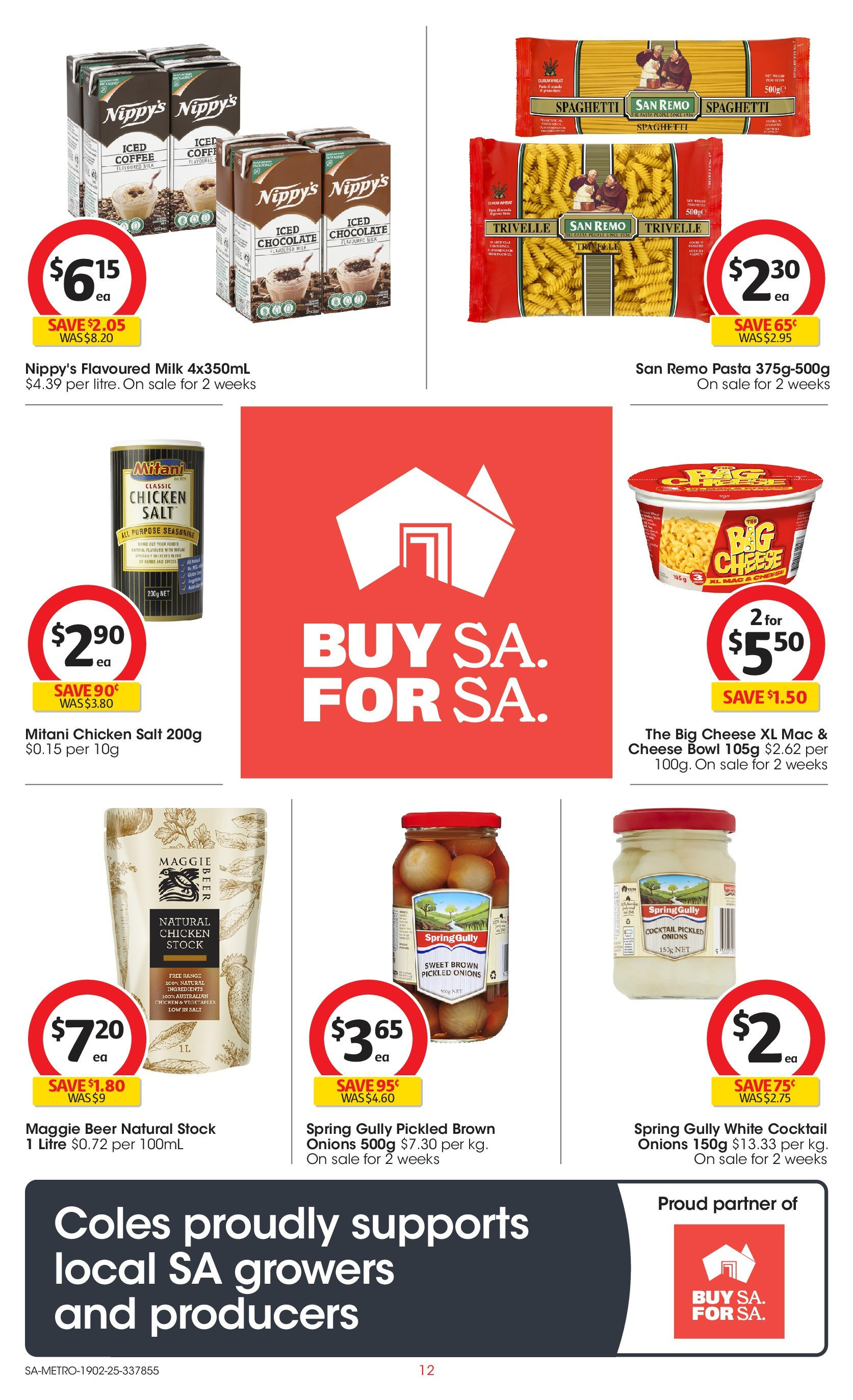 ﻿﻿Coles catalogue valid from 18/02/2025 > Online Australia | Page: 12 | Products: Cheese, Beer, Pasta, Wheat