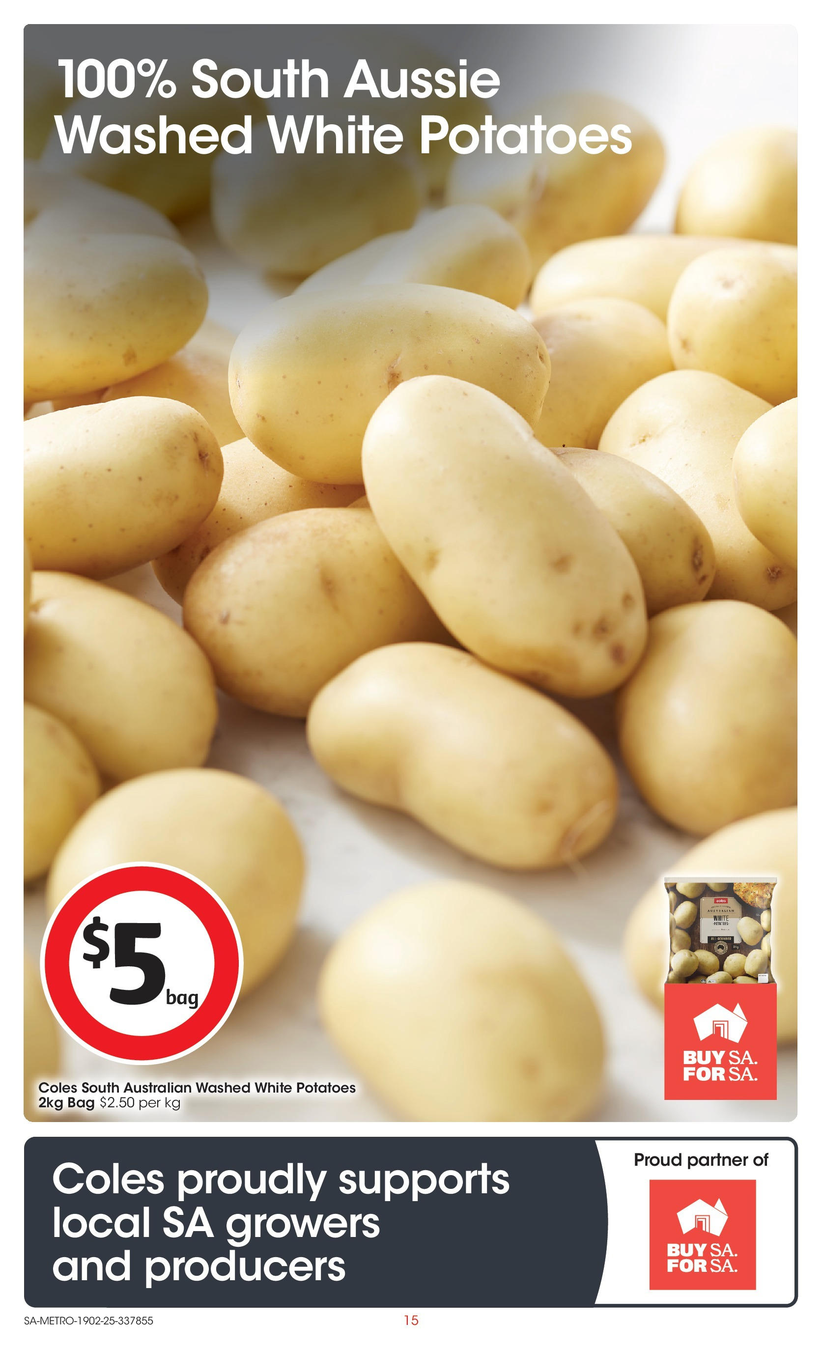 ﻿﻿Coles catalogue valid from 18/02/2025 > Online Australia | Page: 15 | Products: Potatoes, Bag