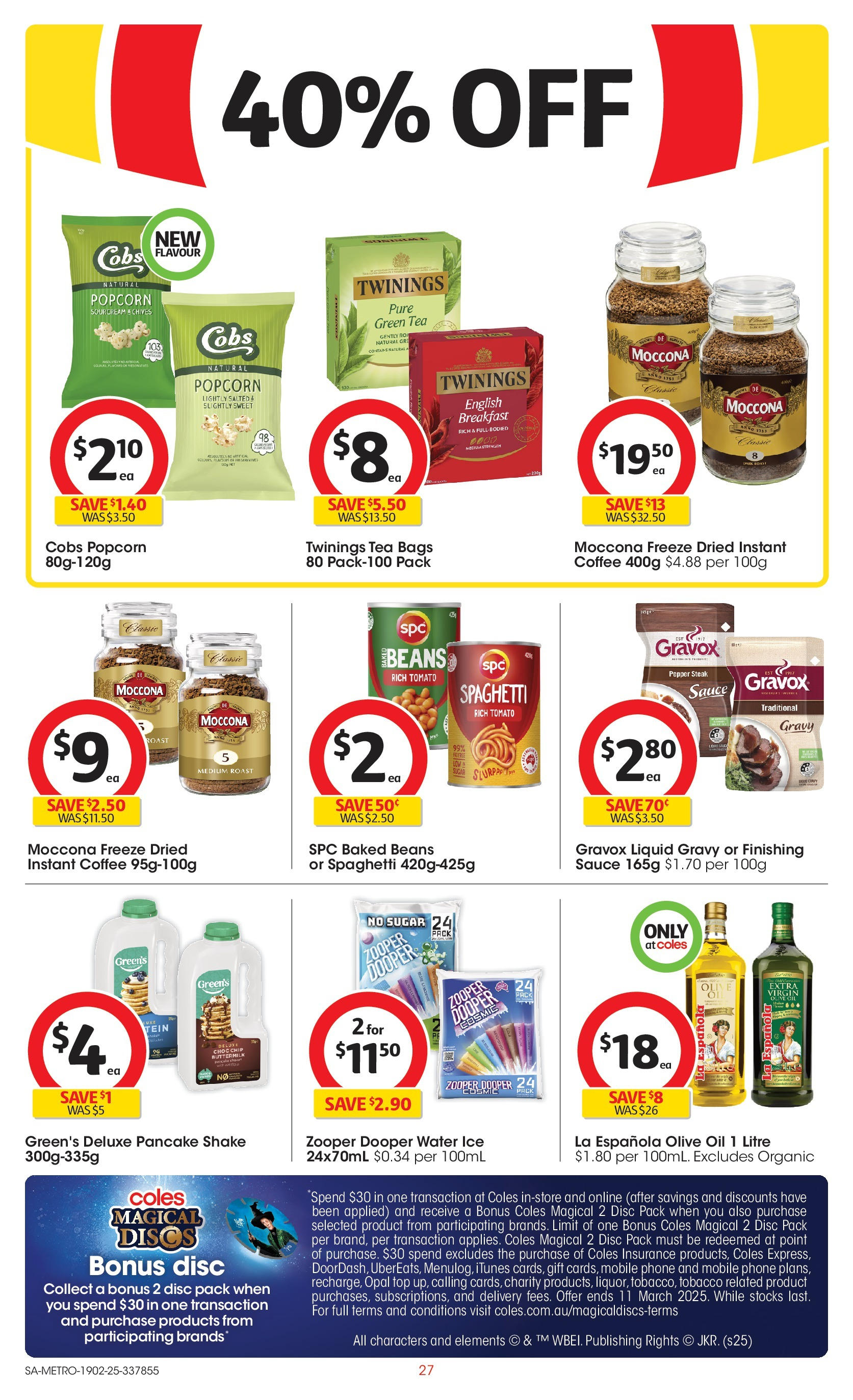 ﻿﻿Coles catalogue valid from 18/02/2025 > Online Australia | Page: 27 | Products: Oil, Coffee, Olive oil, Sauce