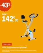 E.Leclerc Sports Vélo d'appartement pliable Xbike - au 28.02.2025